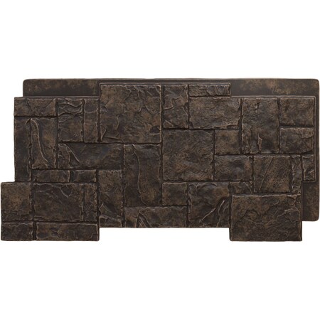Ekena Millwork Castle Rock Stacked Stone, StoneWall Faux Stone Siding Panel PNU24X48CRAC